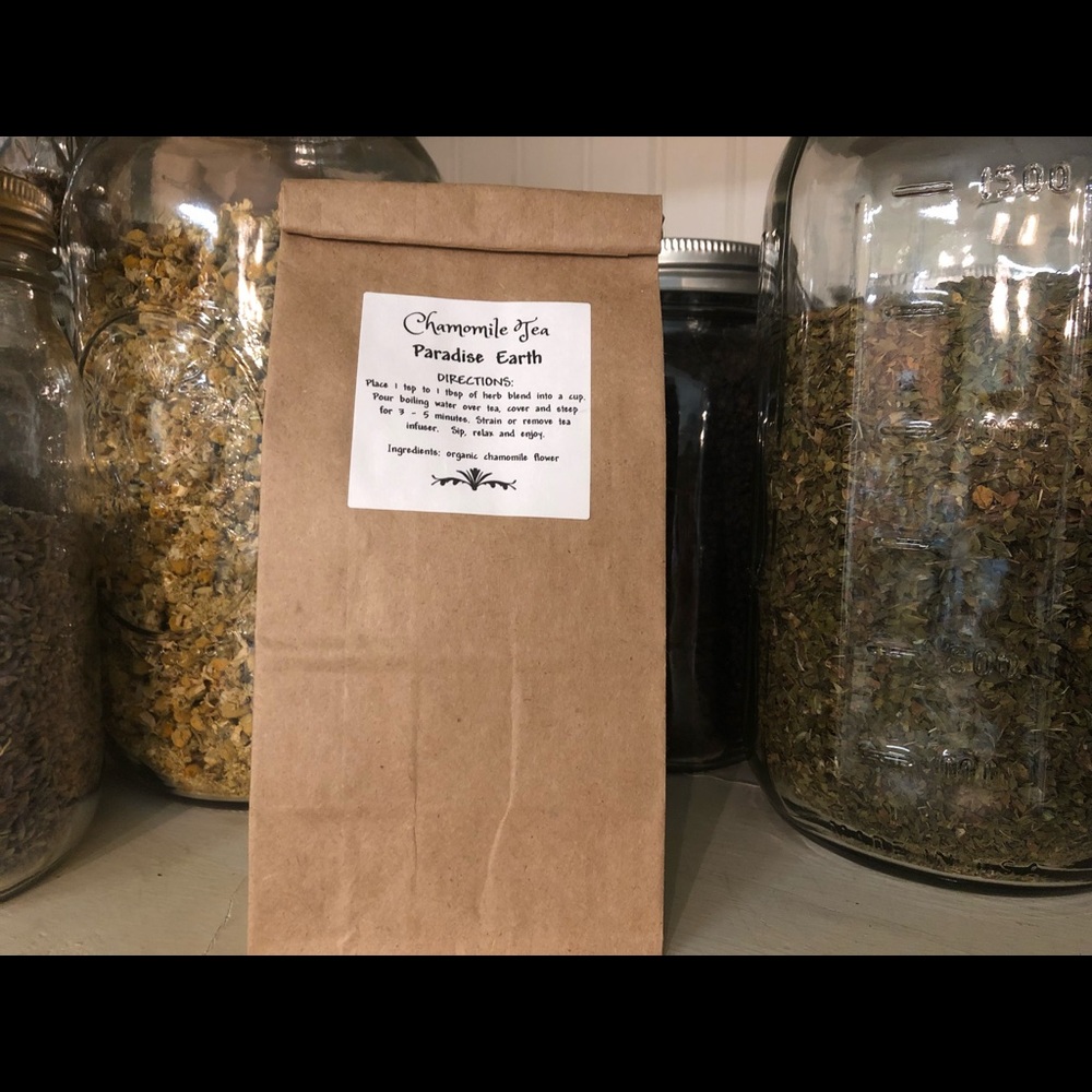Organic Chamomile tea, 2 ounces.